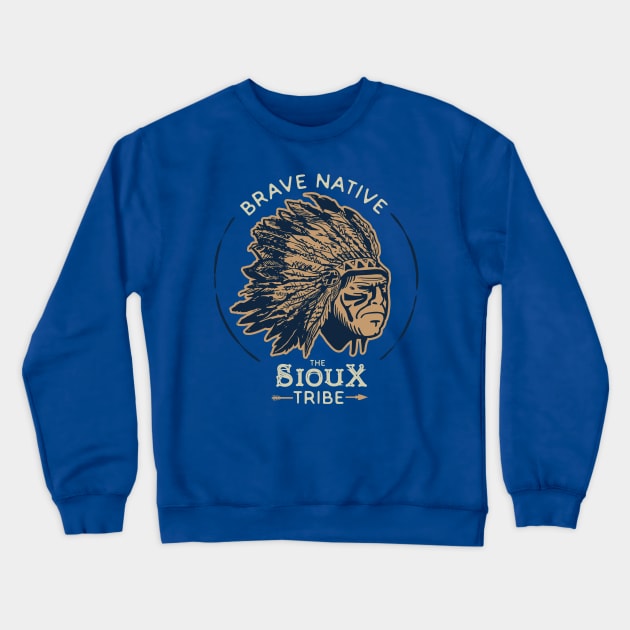 Brave Native Crewneck Sweatshirt by p308nx